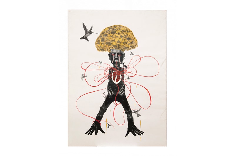 david zwirner london affinities exhibition chris ofili jasmine thomas girvan paintings artworks 