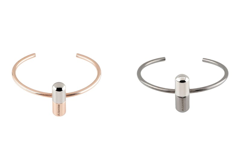 Jil Sander's Brass Capsule-Shaped Jewelry Makes a Polished Statement