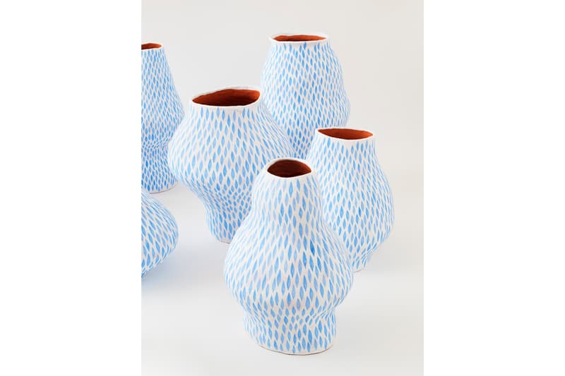 Julia Chiang "Pump and Bump" Solo Exhibition NANZUKA Gallery Tokyo Japan Petals Abstract Blue Pink Yellow Green