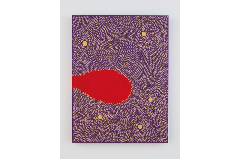 Julia Chiang "Pump and Bump" Solo Exhibition NANZUKA Gallery Tokyo Japan Petals Abstract Blue Pink Yellow Green 