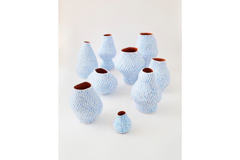 Julia Chiang "Pump and Bump" Solo Exhibition NANZUKA Gallery Tokyo Japan Petals Abstract Blue Pink Yellow Green