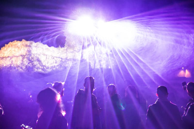 Kaja Haven Enormous Persian Cat Copenhagen Distortion Ø Music Festival White Laser Machine Eyes Colorful Light