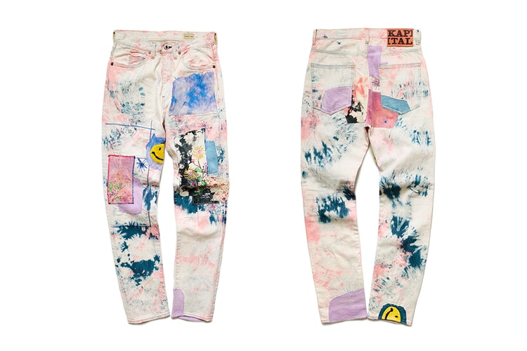 KAPITAL Re-Releases Its 12oz OKABILLY Gypsy Patchwork Denim in "Ashbury Dye"