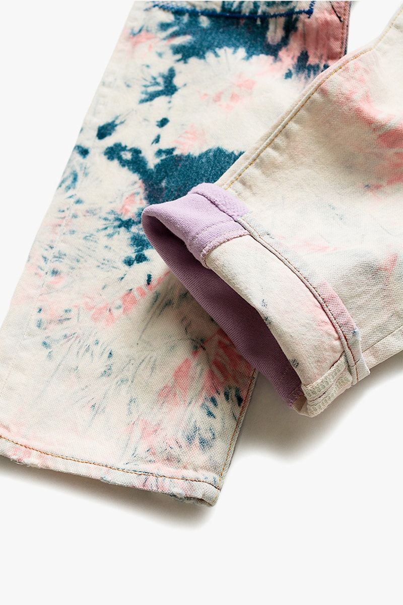KAPITAL OKABILLY Gypsy Ashbury Dyed Patchwork Jeans release info price date "12oz Broken Denim OKABILLY Gypsy Patch Remake (ASHBURY DYED)" smiley face drop 