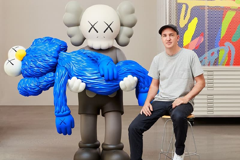 KAWS Gone Exhibition Skarstedt Gallery New York Companion BFF Blue Gray White 