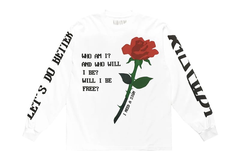 red and white graphic shirt