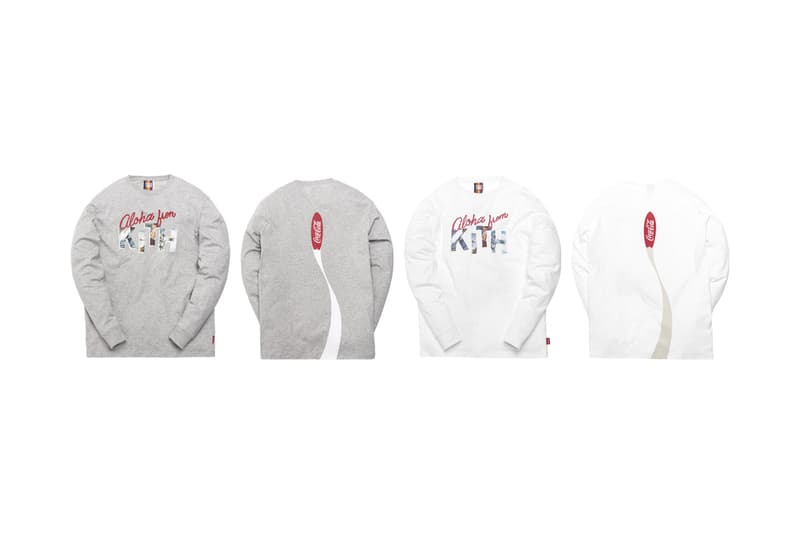 KITH Coca Cola 2019 Capsule Brand red white black windbreaker polo shirt enamel pin denim jacket indigo american heritage iconic sneakers glasses surfboards skateboards Full Look