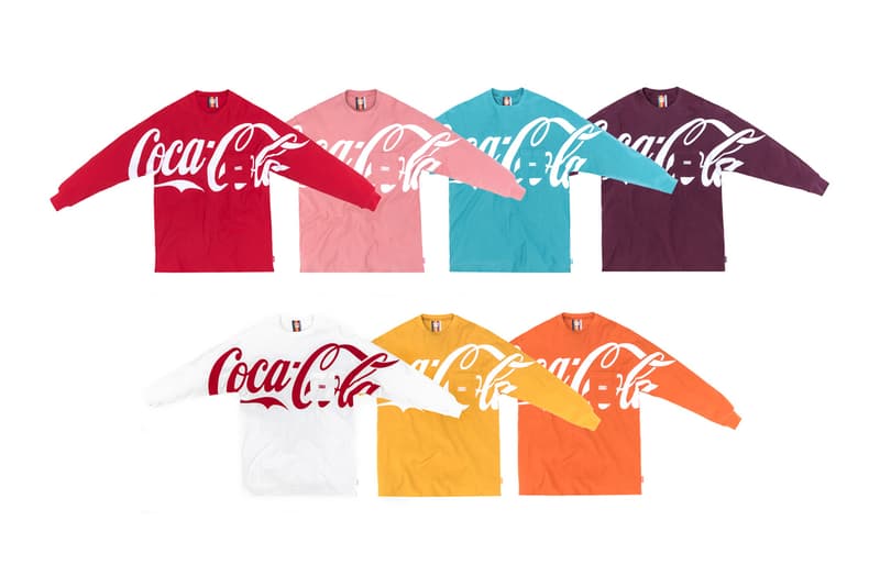 KITH Coca Cola 2019 Capsule Brand red white black windbreaker polo shirt enamel pin denim jacket indigo american heritage iconic sneakers glasses surfboards skateboards Full Look