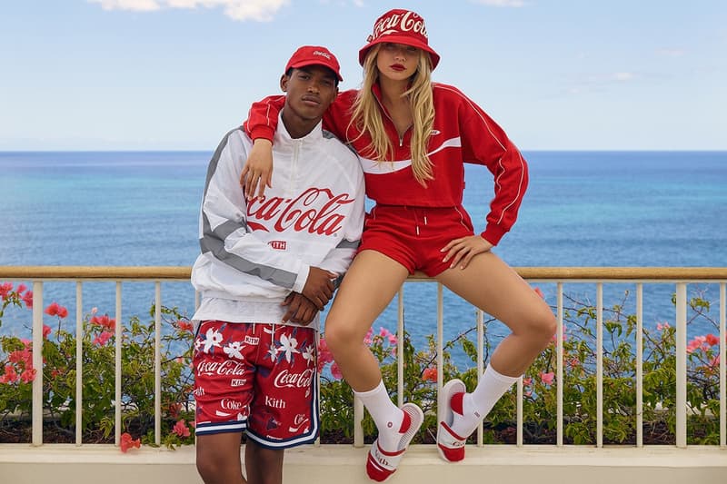 KITH x Coca-Cola Capsule Lookbook Release  Mitchell & Ness Orlebar Brown Golden Bear Garrett Leight Channel Island ronnie fieg