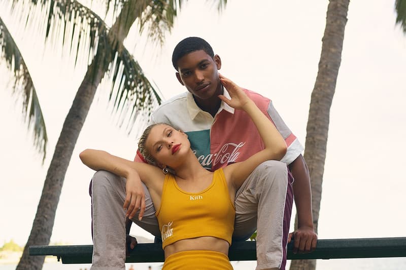 KITH x Coca-Cola Capsule Lookbook Release Mitchell & Ness Orlebar Brown Golden Bear Garrett Leight Channel Island ronnie fieg