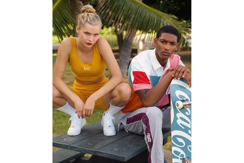 KITH x Coca-Cola Capsule Lookbook Release Mitchell & Ness Orlebar Brown Golden Bear Garrett Leight Channel Island ronnie fieg