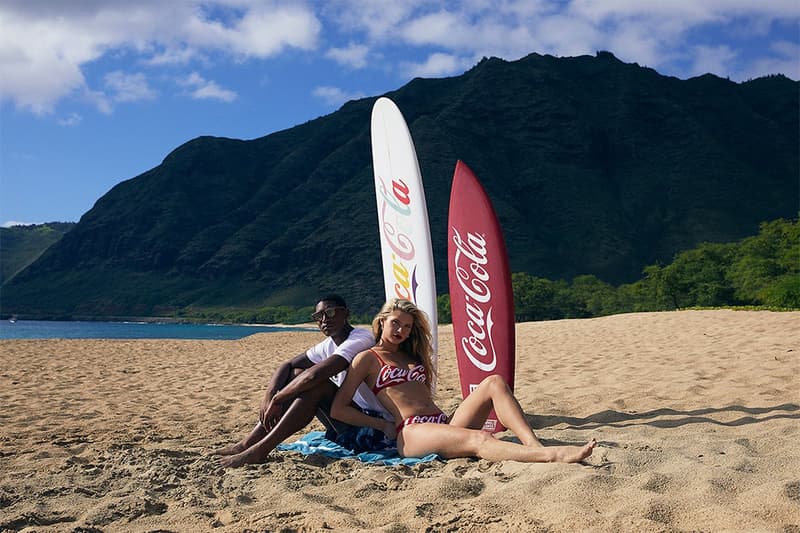 KITH x Coca-Cola Capsule Lookbook Release Mitchell & Ness Orlebar Brown Golden Bear Garrett Leight Channel Island ronnie fieg