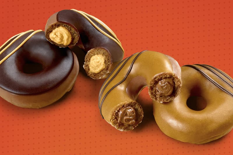 Reese's Krispy Kreme Doughnuts Announcement Release Info Date Location Chocolate Peanut Butter Lovers Original Filled