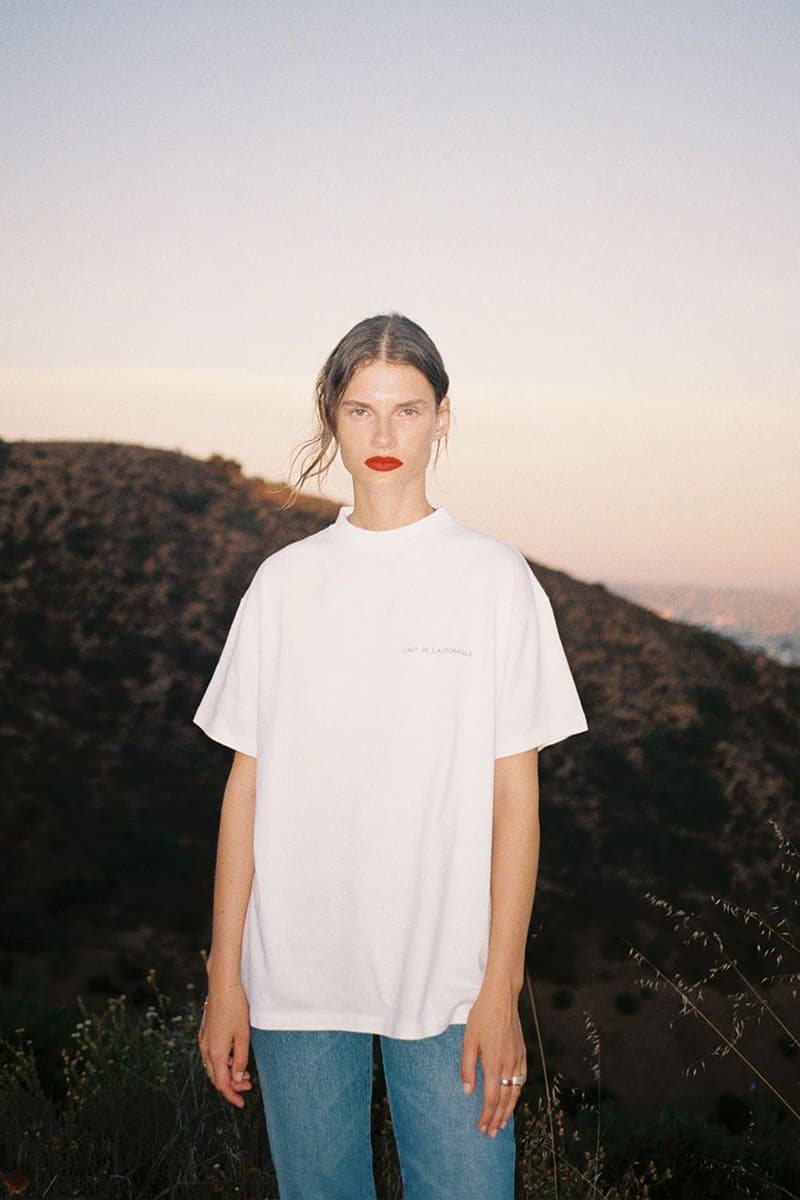 L'Art De l'Automobile Dover Street Market Los Angles LA Capsule Collection Collaboration Lookbook COMME des GARÇONS T-Shirt Air Freshener Crewneck Keychain Sticker Pack Drive in Theatre