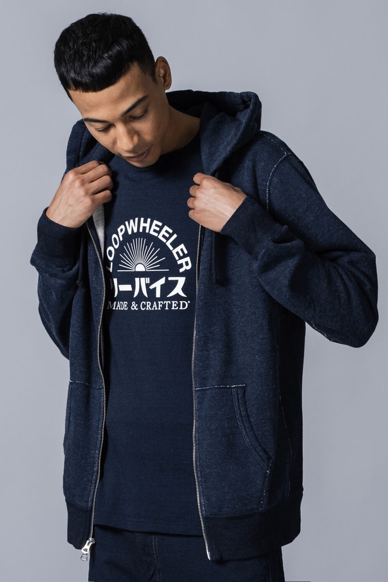 Loopwheeler Levis Made and Crafted Capsule French terry fleece 20th anniversary hanging knitting machine 502 trucker jacket navy candy dyeing made in japan