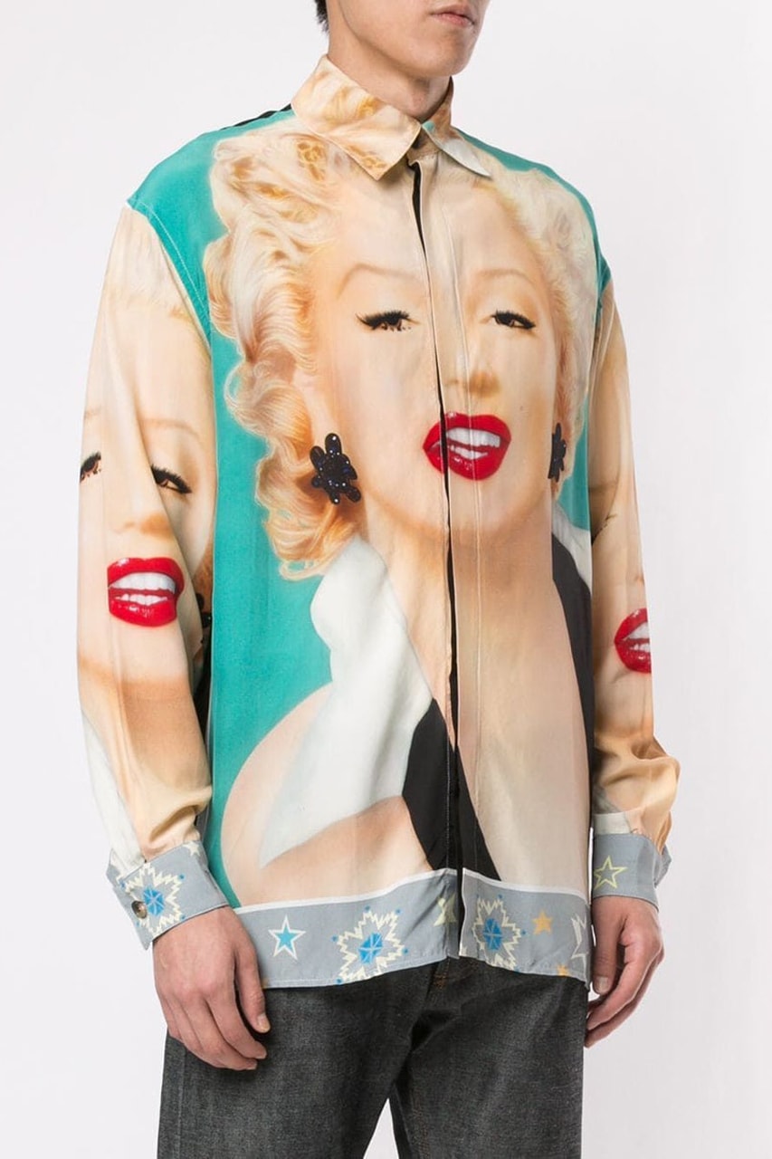 loewe marilyn monroe print button down shirt drake shop where to buy