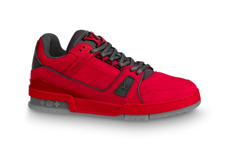 Louis Vuitton Drops Two Versions of LV 408 Sneakers rouge noir suede flannel calf leather low-top virgil abloh fall/winter 2019 buy now price release info 