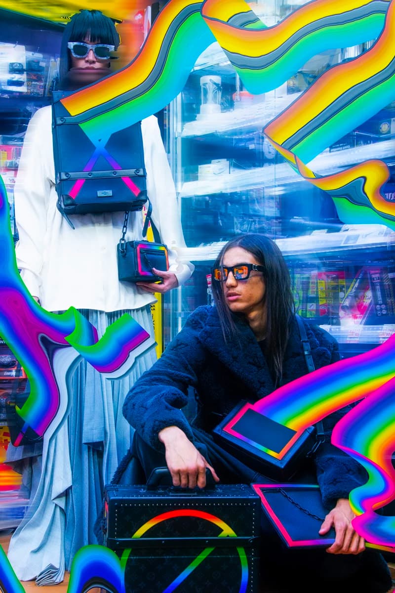 Louis Vuitton Men's Fall/Winter 2019 Campaign Kenta Cobayashi Virgil Abloh off-white prism bags monogram shop now collection
