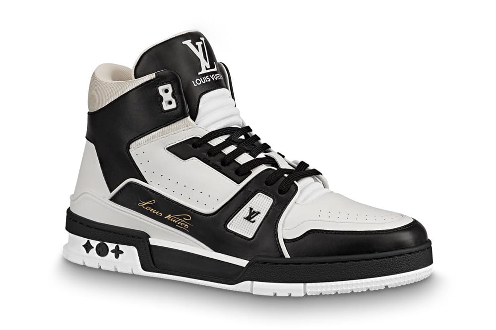 Giày Louis Vuitton LV Trainer Sneaker White Black Chuẩn SC