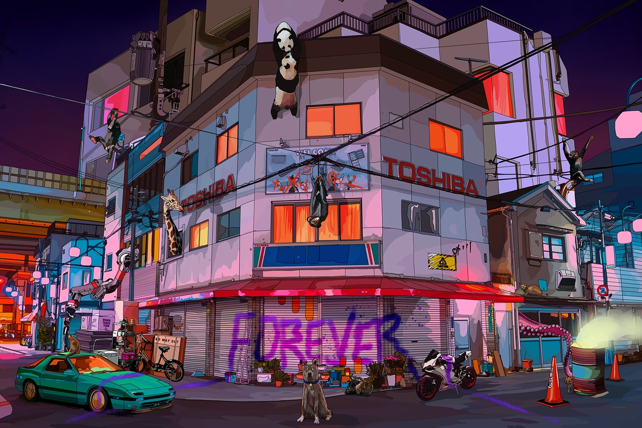 mad dog jones afterlife world exhibition diesel art gallery tokyo japan illustrations digital new media