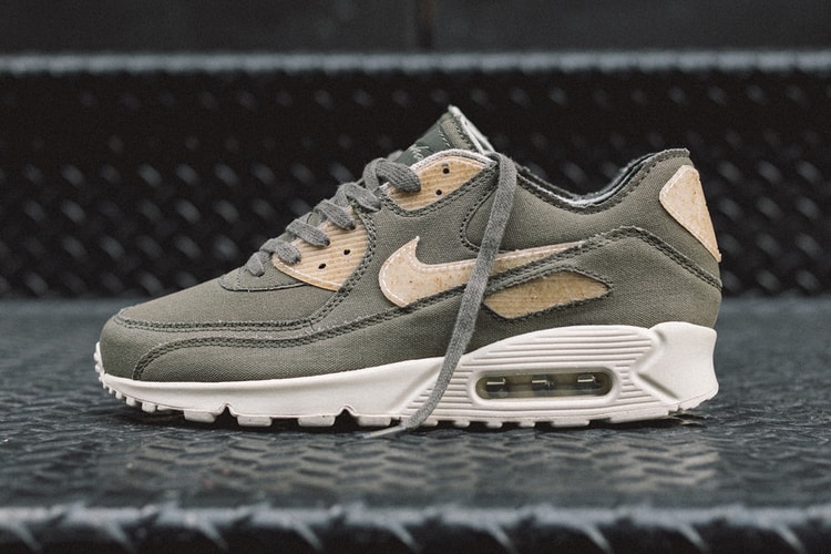 maharishi Crafts Custom Nike Air Max 90 "maha Olive" in 100% Organic Cotton