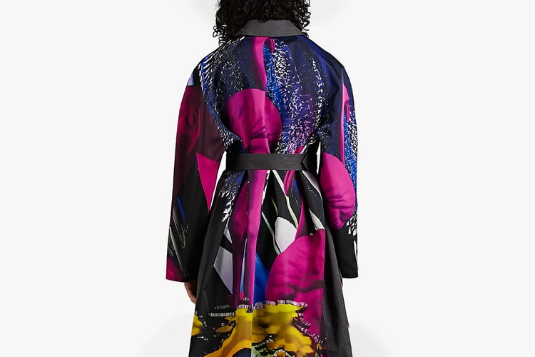 Maison Margiela Paints This Bonded Topcoat With a Massive Flamingo Print