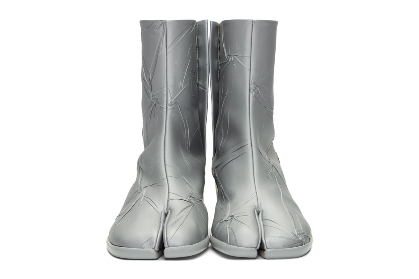 tabi boots silver