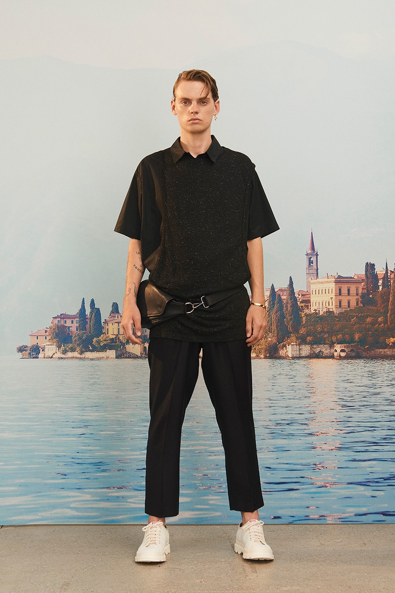Martin Asbjørn Spring Summer 2020 SS20 Lookbook Collection Gallery Riviera Backdrop Menswear Clothing Tailoring Suits Relaxed Deconstructed Shorts Shirts Coats Bags