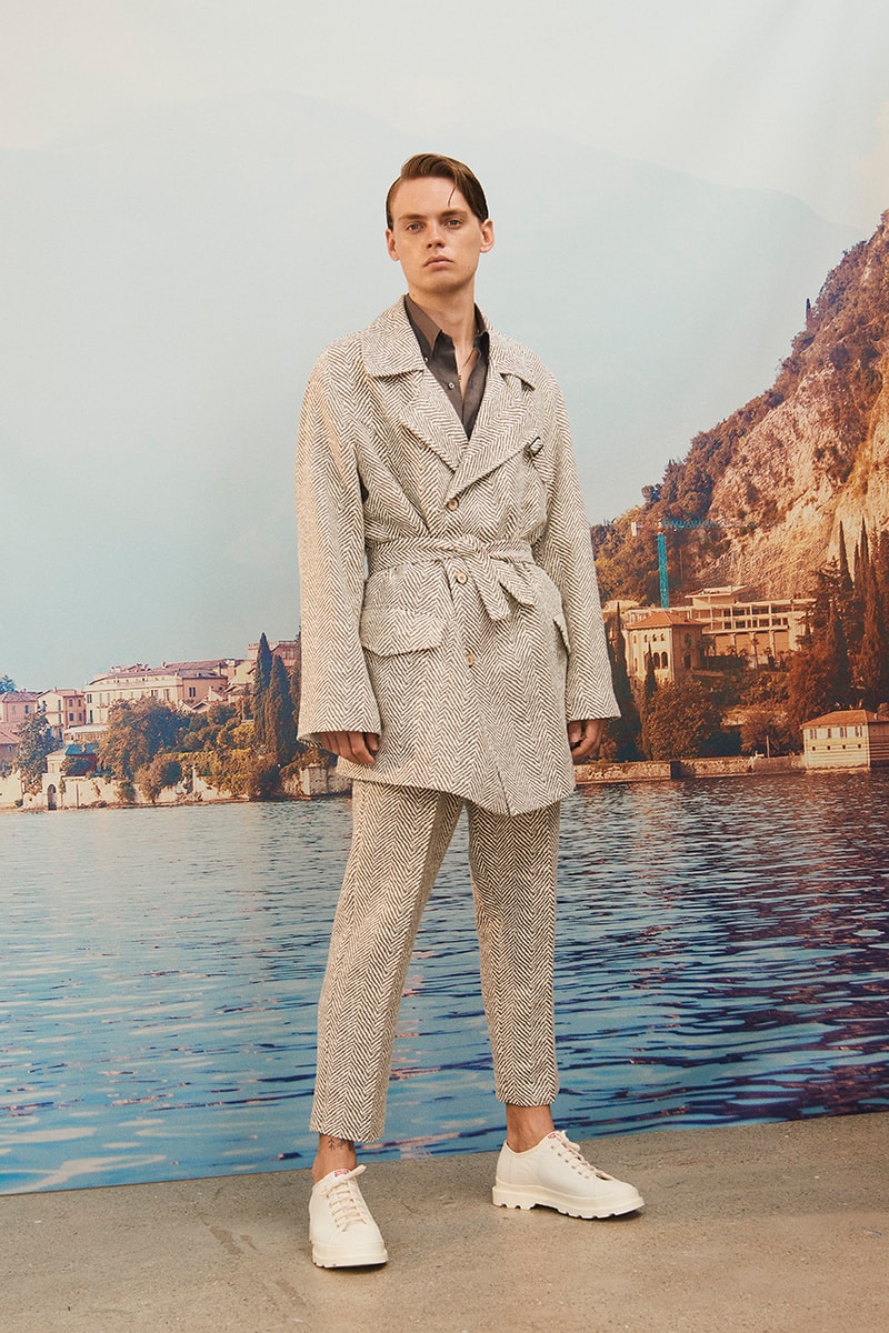 Martin Asbjørn Spring Summer 2020 SS20 Lookbook Collection Gallery Riviera Backdrop Menswear Clothing Tailoring Suits Relaxed Deconstructed Shorts Shirts Coats Bags