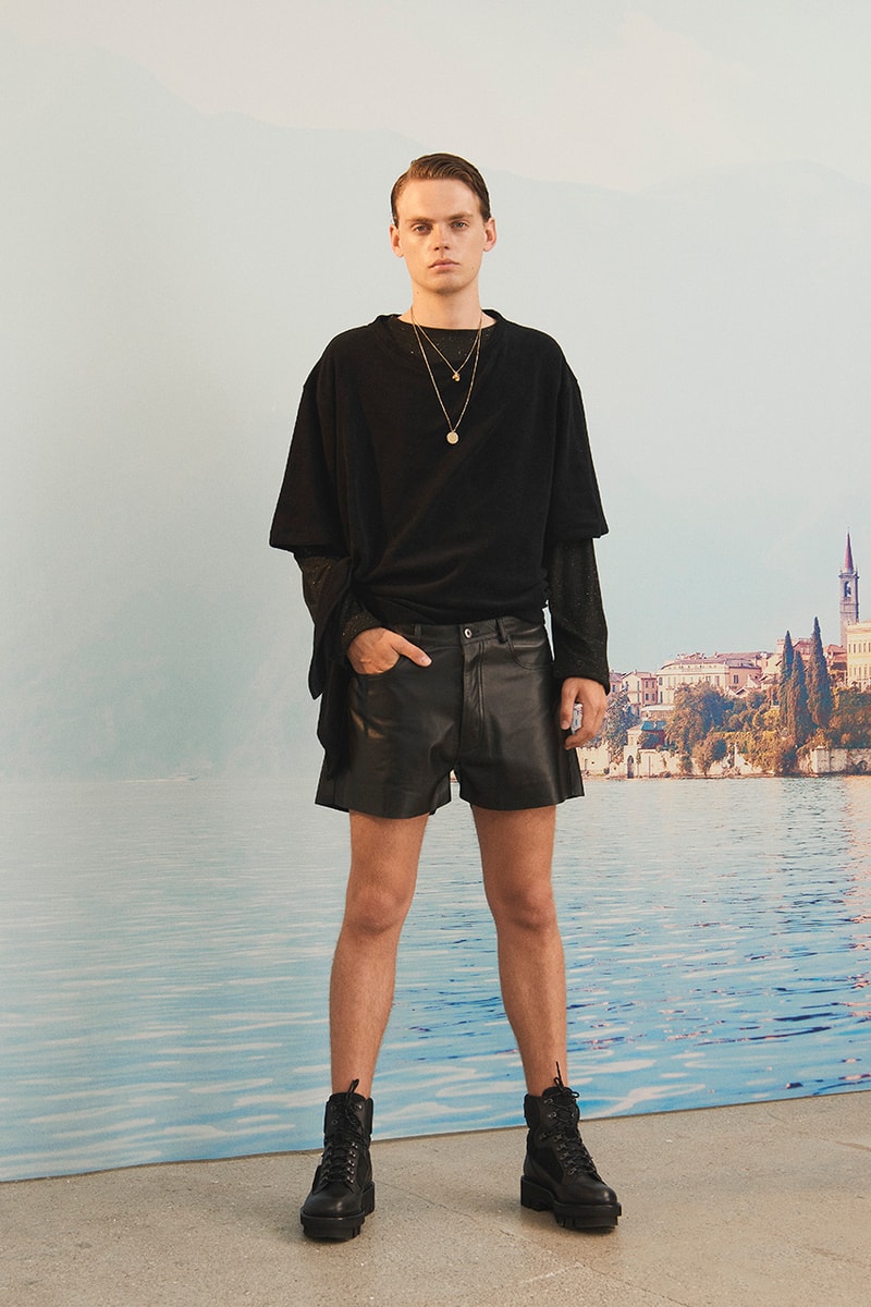 Martin Asbjørn Spring Summer 2020 SS20 Lookbook Collection Gallery Riviera Backdrop Menswear Clothing Tailoring Suits Relaxed Deconstructed Shorts Shirts Coats Bags