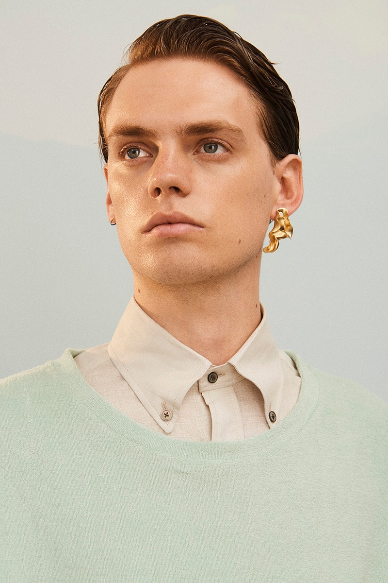 Martin Asbjørn Spring Summer 2020 SS20 Lookbook Collection Gallery Riviera Backdrop Menswear Clothing Tailoring Suits Relaxed Deconstructed Shorts Shirts Coats Bags