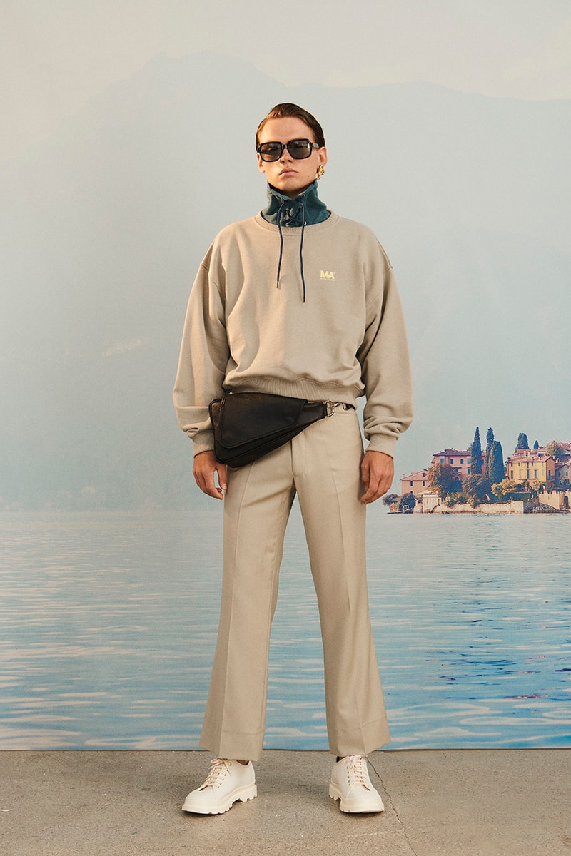 Martin Asbjørn Spring Summer 2020 SS20 Lookbook Collection Gallery Riviera Backdrop Menswear Clothing Tailoring Suits Relaxed Deconstructed Shorts Shirts Coats Bags