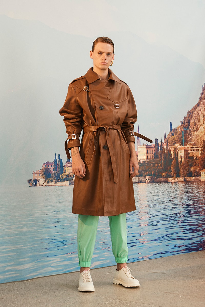 Martin Asbjørn Spring Summer 2020 SS20 Lookbook Collection Gallery Riviera Backdrop Menswear Clothing Tailoring Suits Relaxed Deconstructed Shorts Shirts Coats Bags