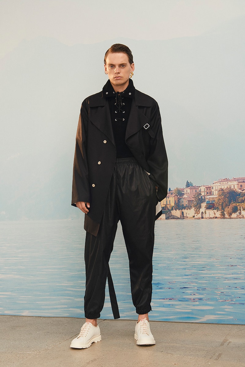 Martin Asbjørn Spring Summer 2020 SS20 Lookbook Collection Gallery Riviera Backdrop Menswear Clothing Tailoring Suits Relaxed Deconstructed Shorts Shirts Coats Bags