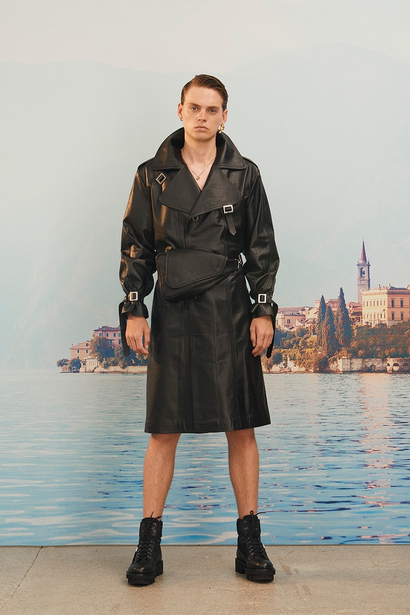Martin Asbjørn Spring Summer 2020 SS20 Lookbook Collection Gallery Riviera Backdrop Menswear Clothing Tailoring Suits Relaxed Deconstructed Shorts Shirts Coats Bags