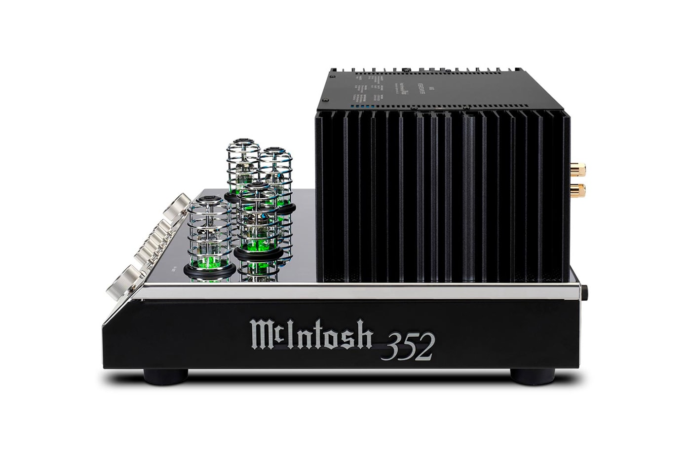 McIntosh Labs Releases MA352 Integrated Amplifier audio equipment design vacuum tube solid state design buy now hybrid 200 Watts into 8 Ohms 320 Watts into 4 Ohms 5-band tone control