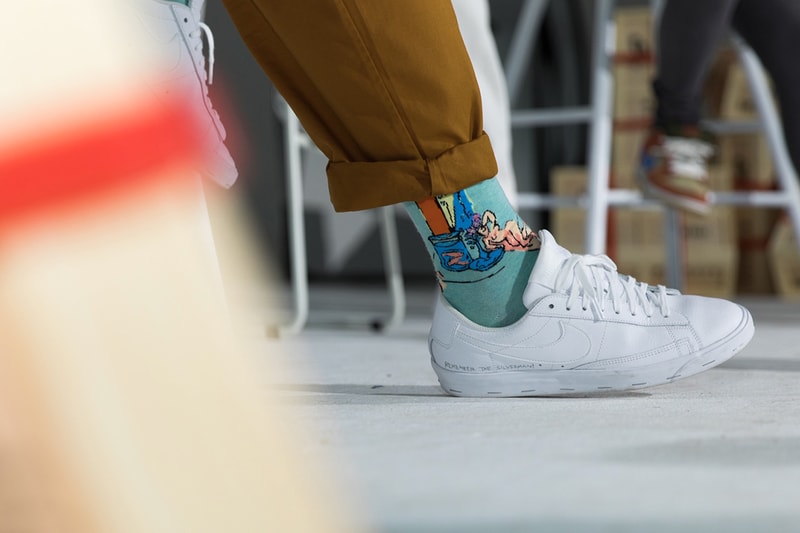 Michael Lau Nike SB Blazer Low Salvator Michael Tribute Sandy Bodecker Sneaker Launch Remember the Silver Man Shanghai