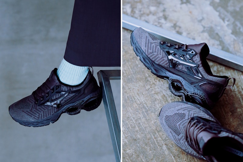 Mizuno Wave Creation WAVEKNIT Black/Grey Sneaker Release Information Tech Sole Unit Trail Footwear OG 1990s Infinity PU Foam U4icX Technology