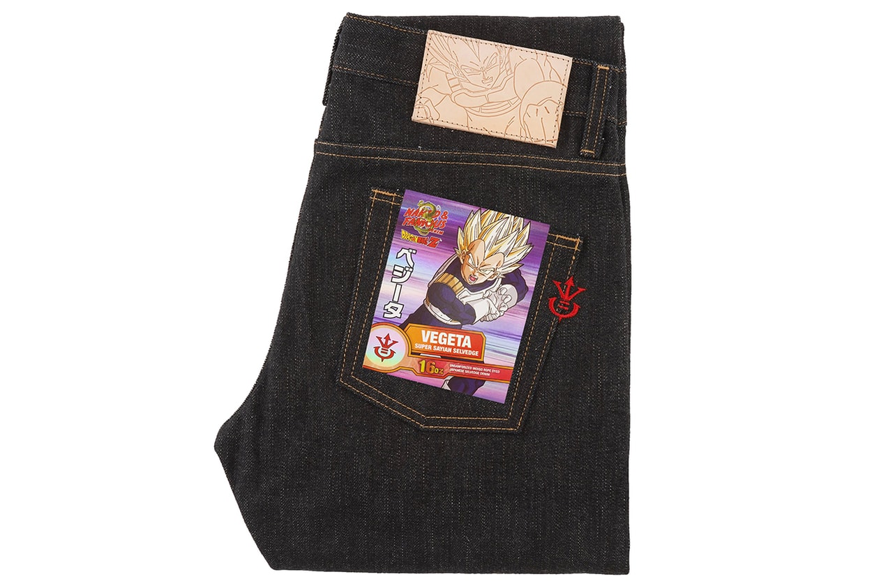 'Dragon Ball Z' x Naked & Famous Denim Collaboration capsule super saiyan kakarot goku vegeta trunks cell september 11 october drop release date buy price jeans pants selvedge jacket