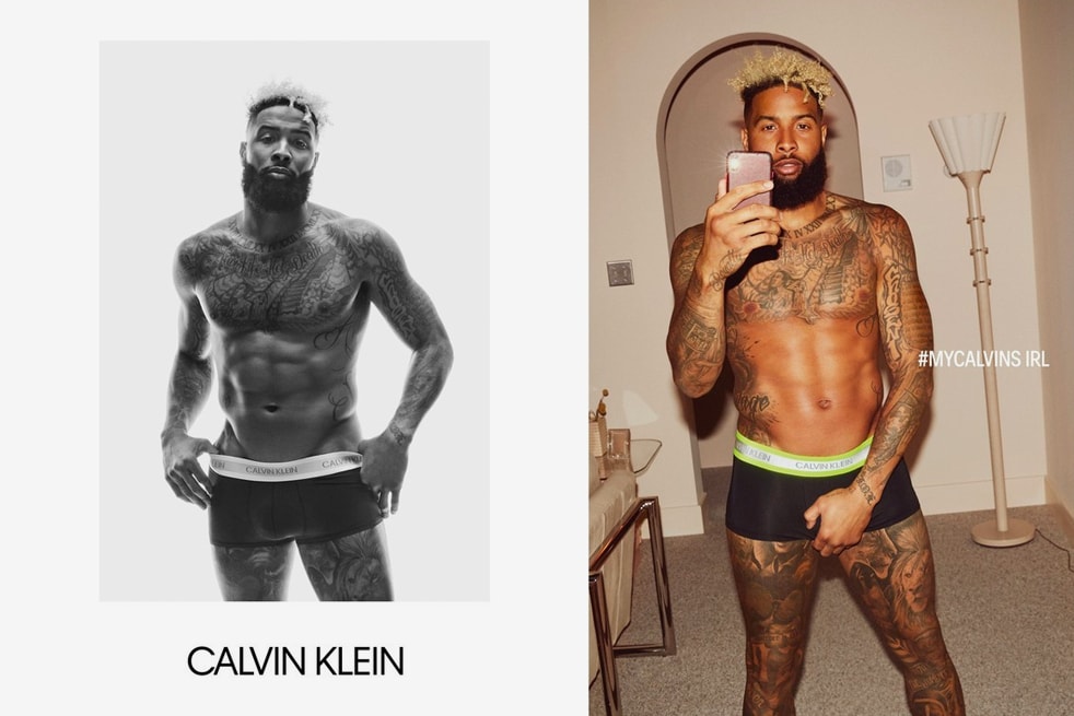 Calvin Klein Fall 2019 #MyCalvins Underwear Campaign Naomi Campbell Bella Hadid Odell Beckham Jr. Jacob Elordi Diplo Beth Ditto