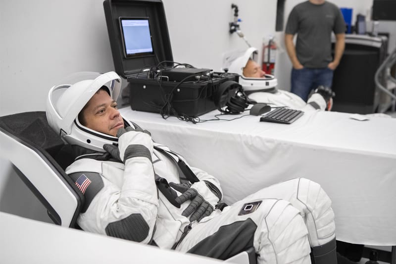 NASA Reveals New SpaceX Astronaut Suits During Demo-2 Training Procedure