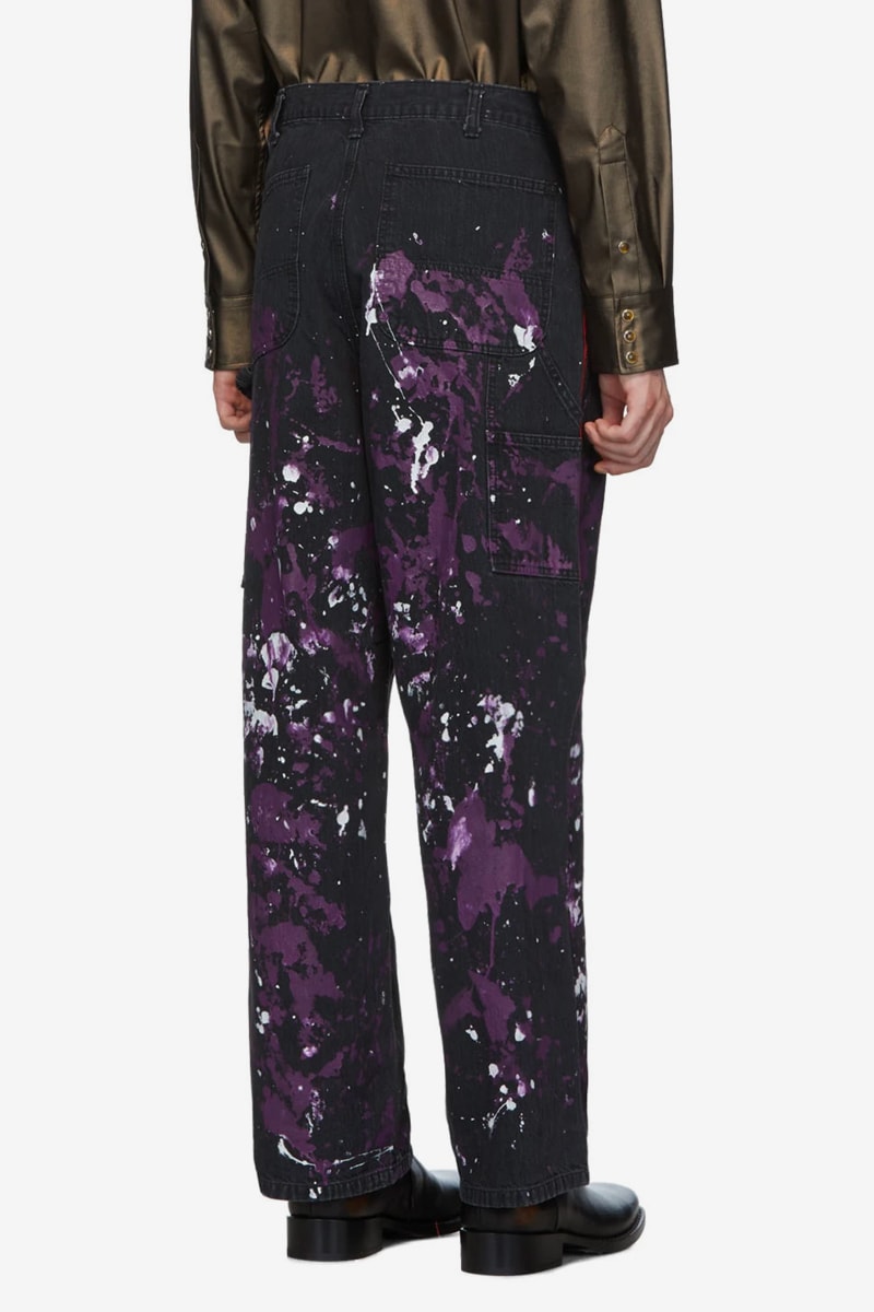 Needles Black Paint Splatter Shirt and Pants Release  SSENSE Japan Nepenthes 