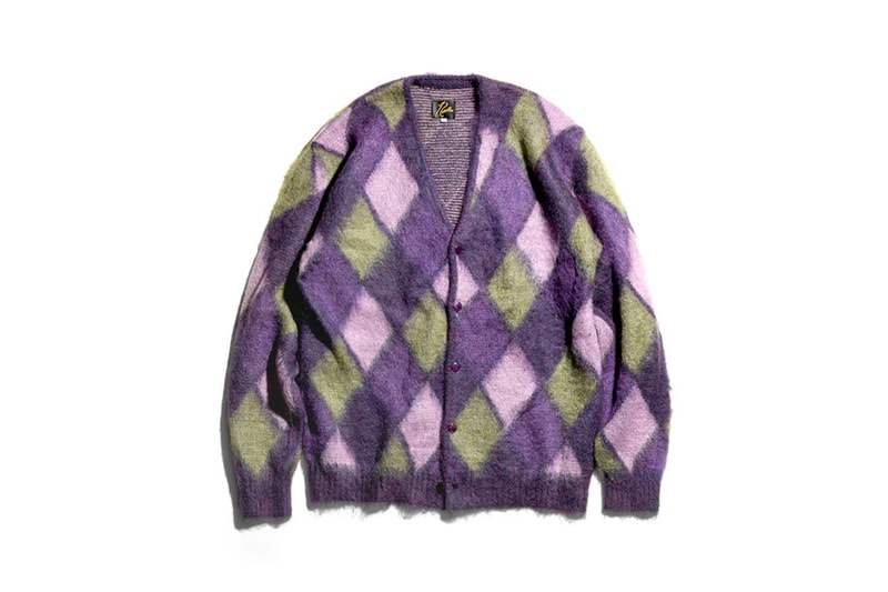 Needles Mohair Cardigan diamond black and white checker orange and black polkadot butterfly steve mcqueen papillon brown yellow grid nepenthes
