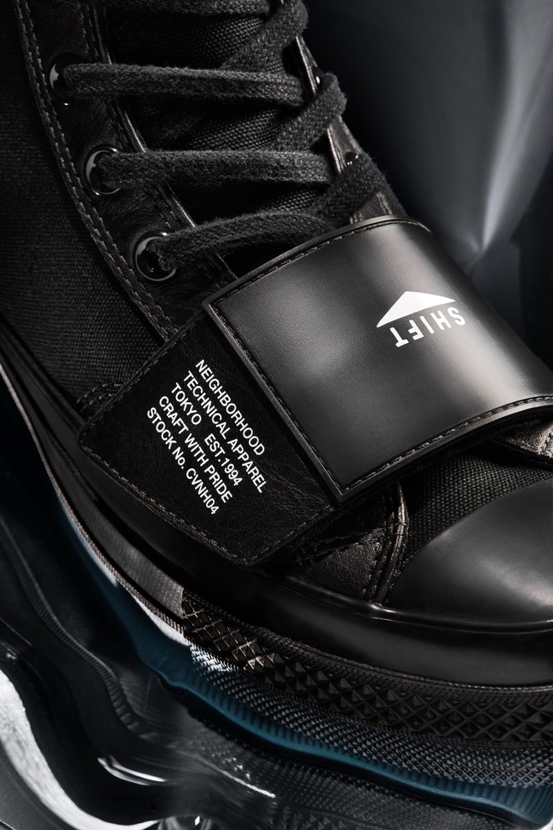 Takizawa Shinsuke Neighborhood Converse Motorcycle Blacked Out All Star Chuck 70 Jack Purcell Coach Jacket taylor collaboration collection apparel clothing fw19 fall winter 2019