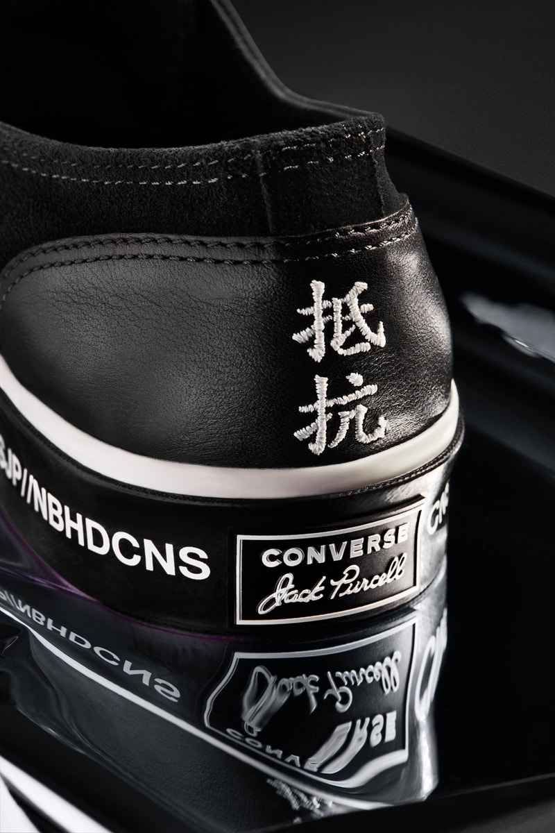 Takizawa Shinsuke Neighborhood Converse Motorcycle Blacked Out All Star Chuck 70 Jack Purcell Coach Jacket taylor collaboration collection apparel clothing fw19 fall winter 2019