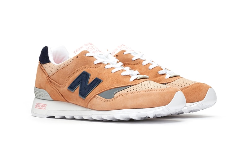 new balance grown up sneakersnstuff 577 release information sand navy blue pink release cop purchase details information trainers sneakers shoes