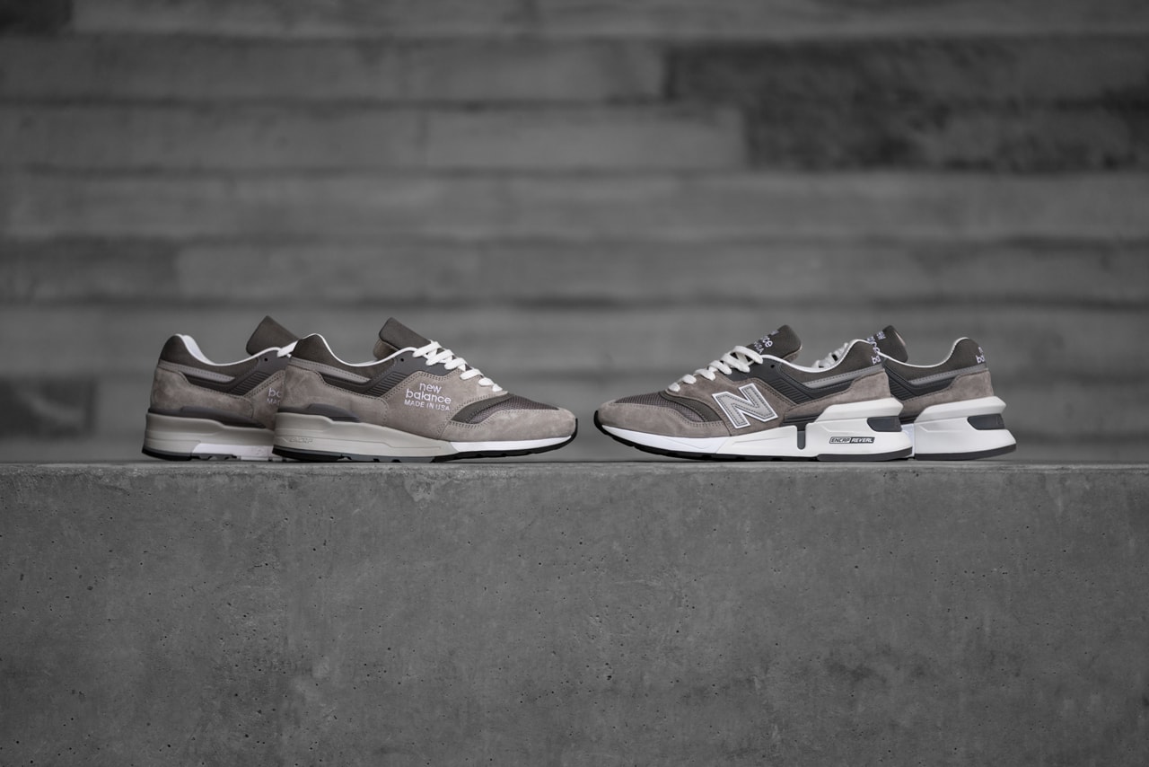 New Balance M997GD1, M997SGR "Grey Day" Release hong kong date info drop colorway buy web store store made in usa model pig suede pebbled leather mesh