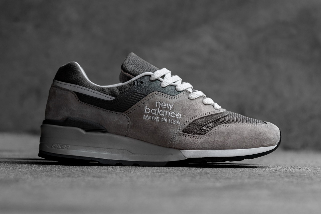 New Balance M997GD1, M997SGR "Grey Day" Release hong kong date info drop colorway buy web store store made in usa model pig suede pebbled leather mesh