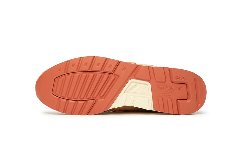 New Balance M997 Red Wing Shoe Company Amsterdam Leather Suede Premium Sneaker Release Information Limited Edition Luxury Pair Brown Tan Red Cream Gum