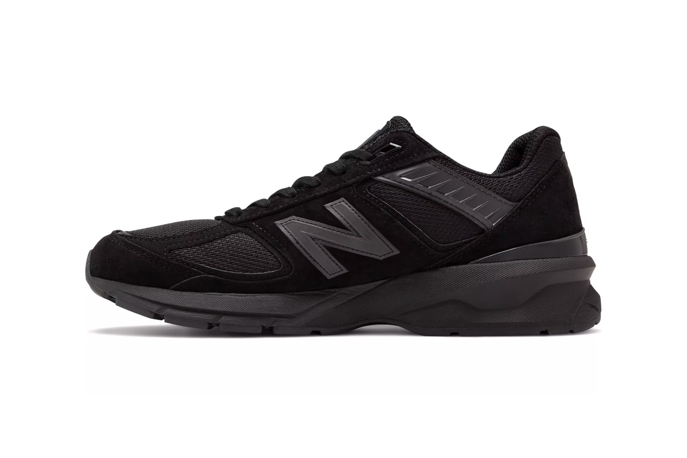 New Balance Made in USA 990v5 Black Encap midsole ortholite cushion technology hand crafted 75 years factory maine footwear sneakers suede mesh rubber